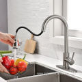 2022 New arrival brush nickel pull down kitchen sink faucet kitchen faucet mixer tap